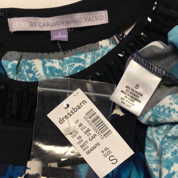 NWT Lux by carman shift dress small boho - Picture 7 of 7